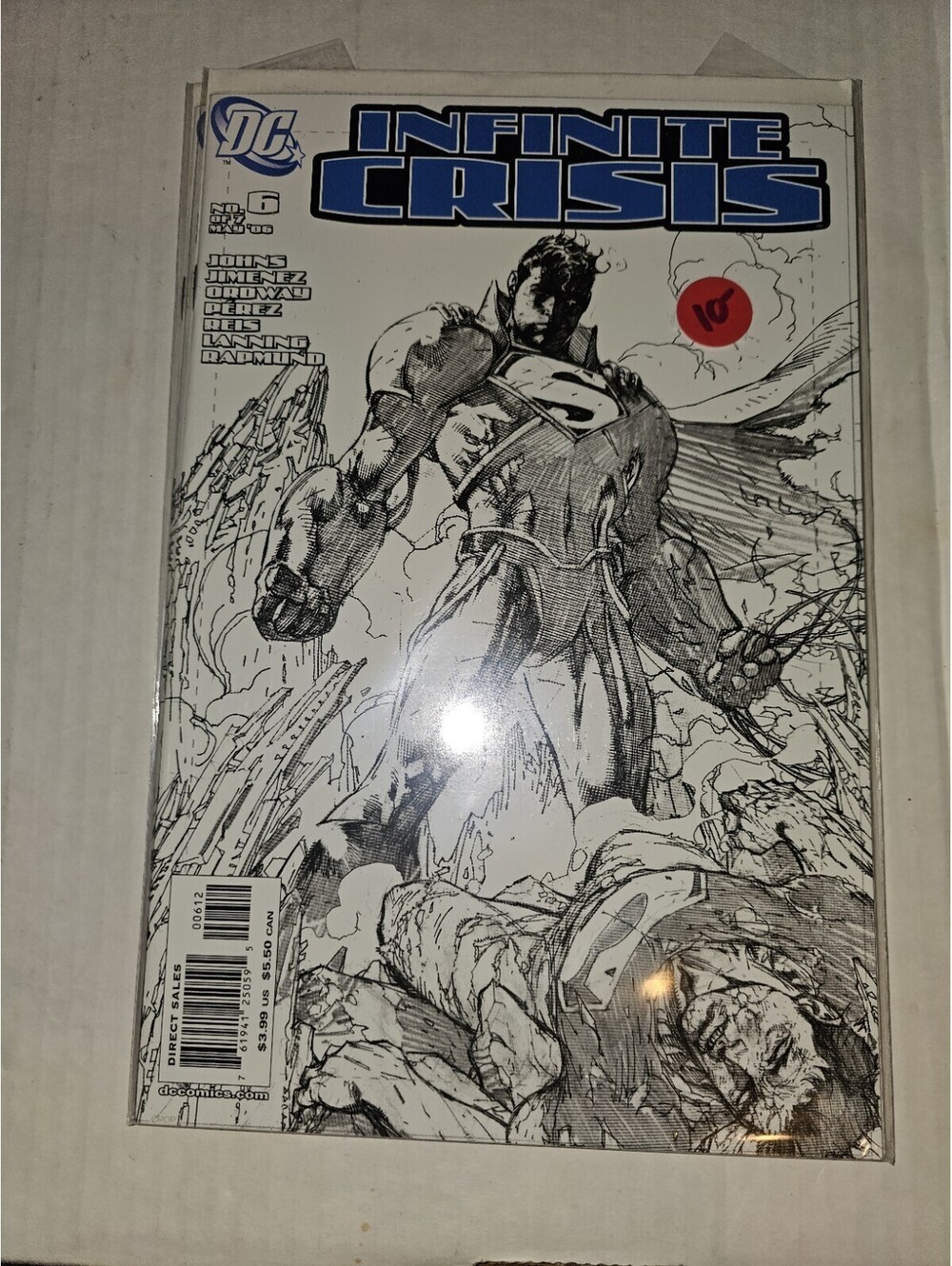 2006 DC Comic Infinite Crisis #6 Sketch Cover VF/VF+